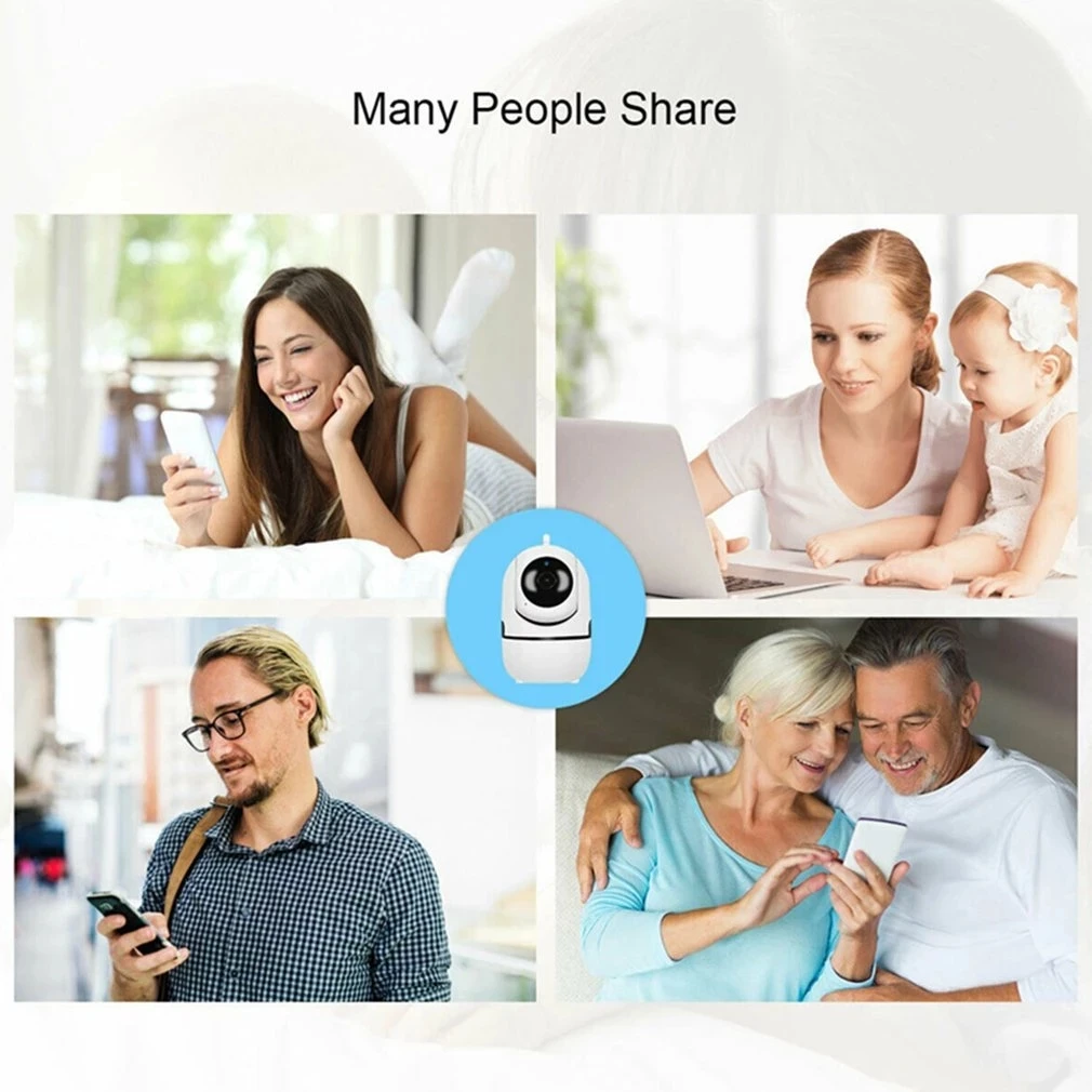2022 new Surveillance WiFi Camera Black Smart 1080P HD Home Security camera Auto Tracking Network CCTV video Wireless  IP Camera