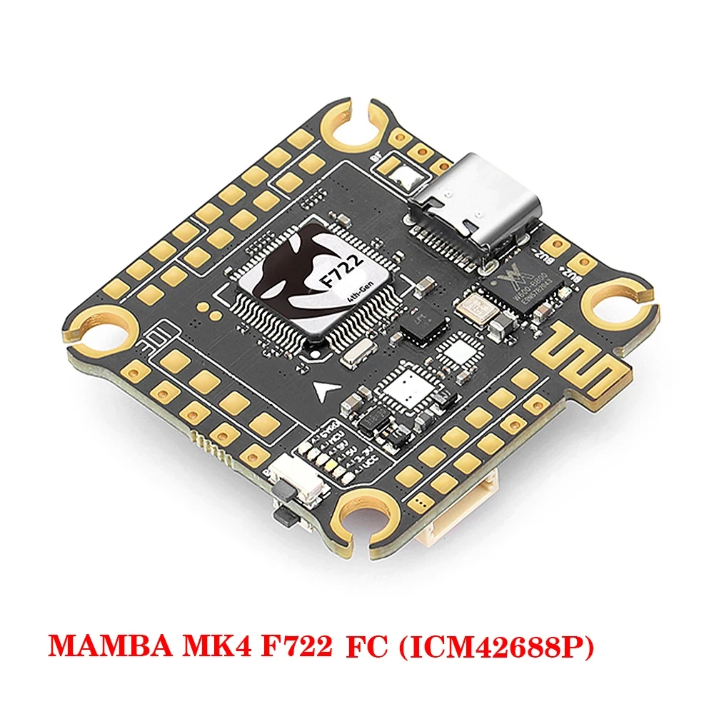 DIATONE MAMBA MK4 F722 Flight Controller ICM42688P W/ AM32  F55 / F65_128K 4in1 ESC Dshot 300/600/1200 for RC FPV Racing Drone thumbnail 4