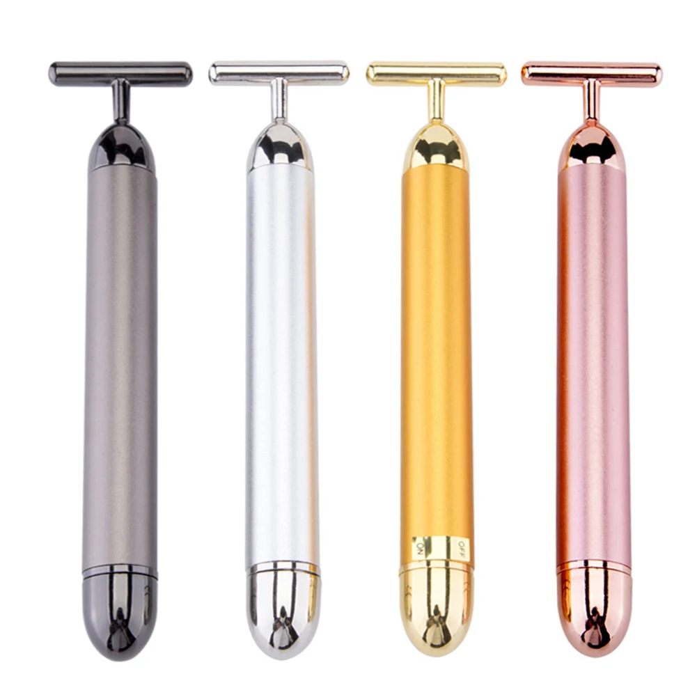Face Lift Roller Facial Vibration Slimming Massager Lifting Tightening Skin Promote Care Absorption T-Shape Beauty Tools |
