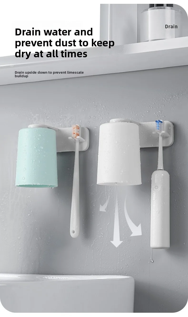 Portaspazzolini magnetico con bicchiere per bagno_voghion.com