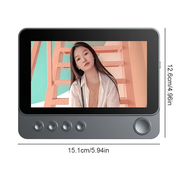 2.4G Wireless Video Intercom Doorbell 4.3 Inch IPS Screen Door Bell Intercom System Two Way Voice Doorbell with Camera Monitor 6