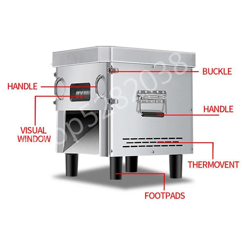 Commercial Meat Slicer Vegetable Cutting Machine Pork Lamb Beef Food Chopper Meat Grinder Dicing Machine 5