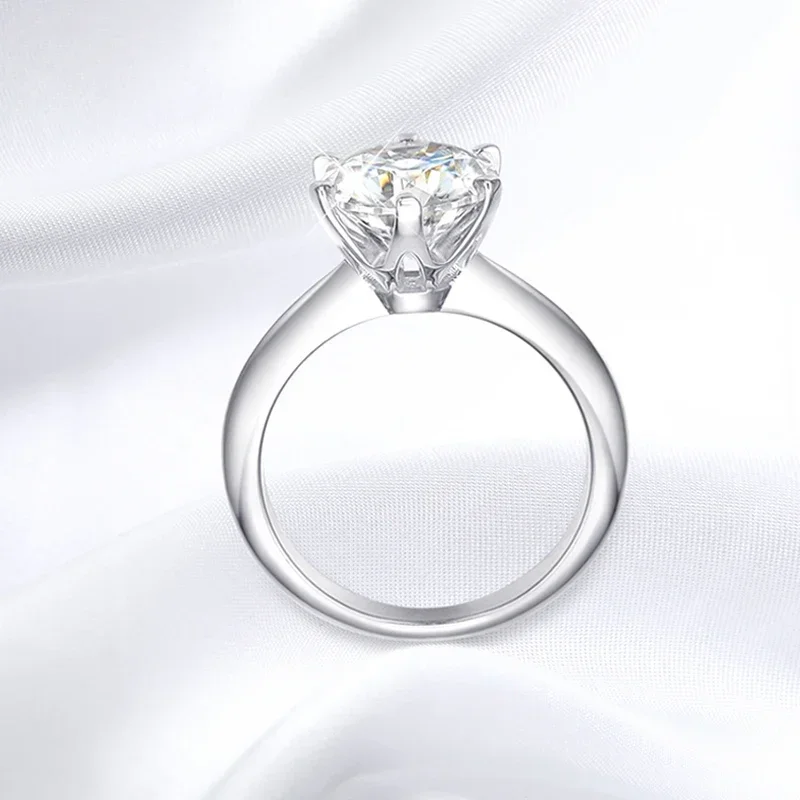 Smyoue GRA Certified 1-5CT Moissanite Ring VVS1 Lab Diamond Solitaire Ring for Women Engagement Promise Wedding Band Jewelry 4