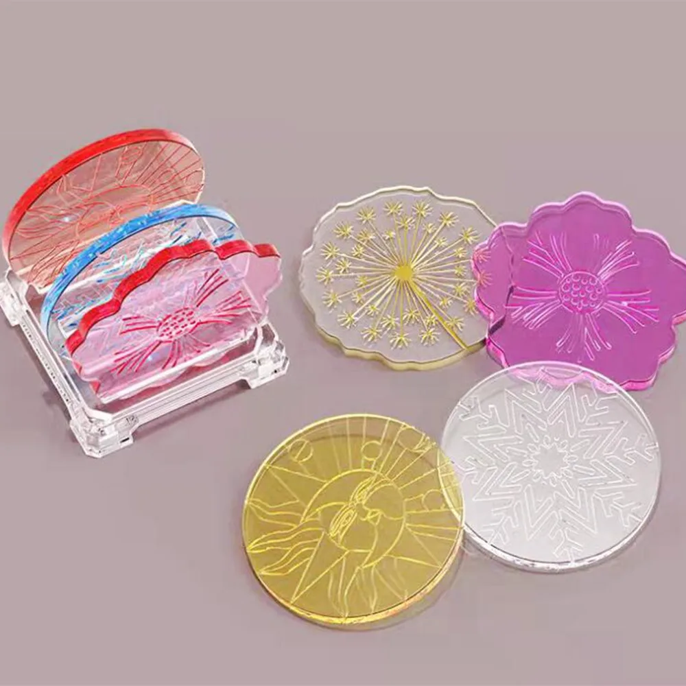 Big Rectangle Plate Resin Mold Fruit Disc Tea Tray UV Epoxy Molds Coaster  Silicone Mould for