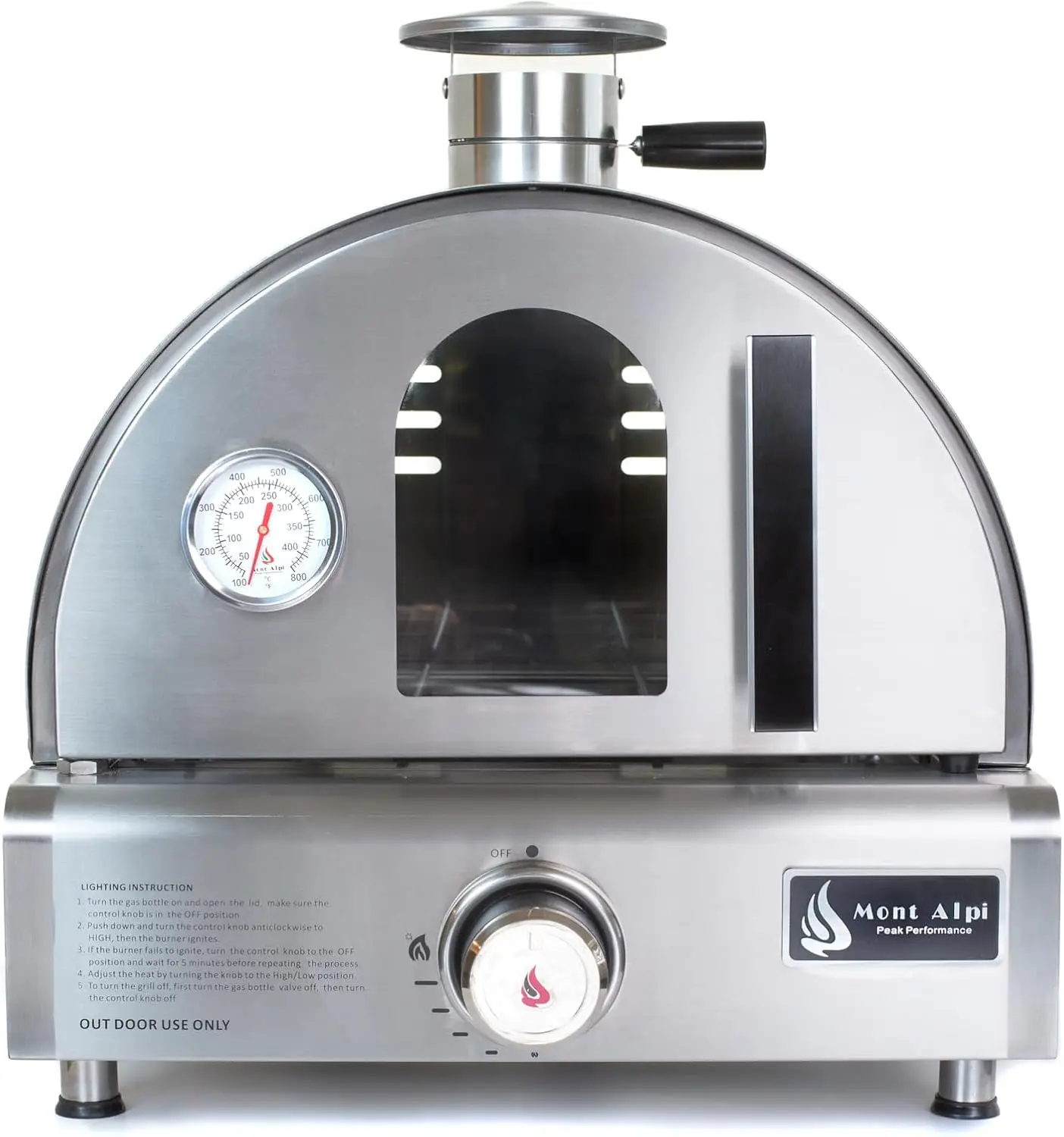 12000 BTU Multi-Fuel Countertop Table Top Stainless Steel Portable Outdoor Cooking Kitchen Backyard Propane