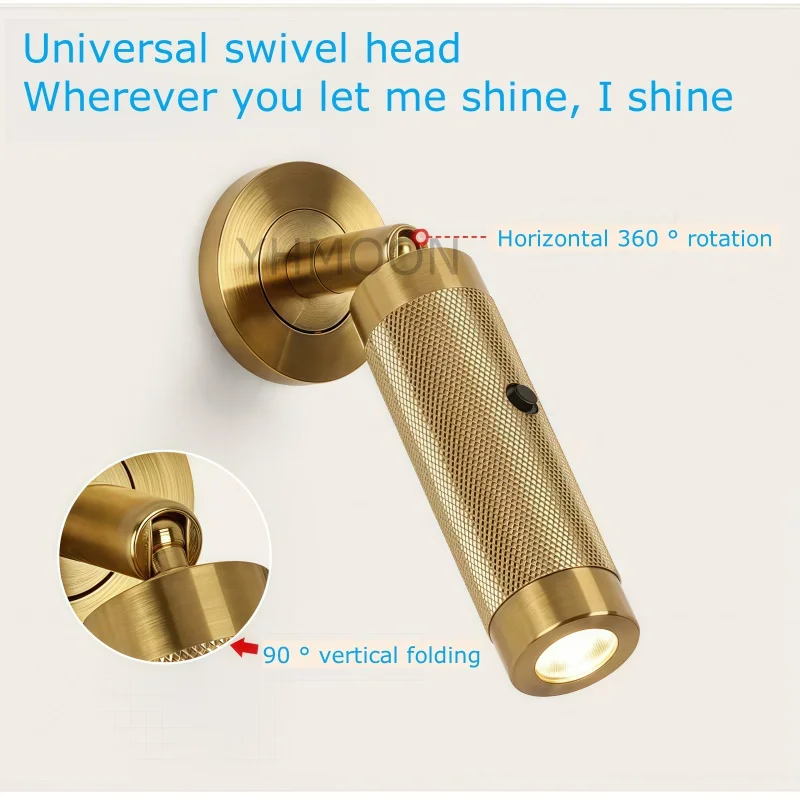 読書灯 / 真鍮ブラケットライト （L字） コンセント式 シェード付き | TOKILABOトキラボ 壁掛けライト 全銅製ベッドサイドランプ、高度な目の保護機能付き読書灯、勉強用壁掛けランプ