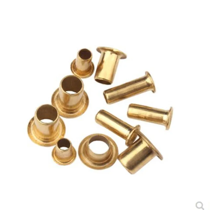 Rivets And Fasteners Rivets And Screws 1000pcs /lot M0.9*2.5/3 0.9mm Copper Hollow Rivet Double-sided circuit board PCB vias nails