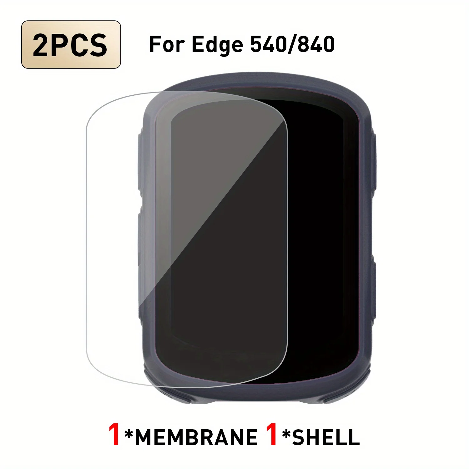 Silicone Screen Protector for Scratch & Impact Resistance with Button Protection for Cyclists