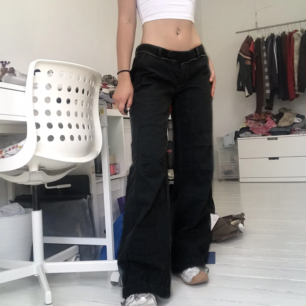 Female Vintage Jeans Low Waist Classic Style Retro Solid Color Distressed Women Denim Pants Trouser Daily Wild Streetwear | Женская