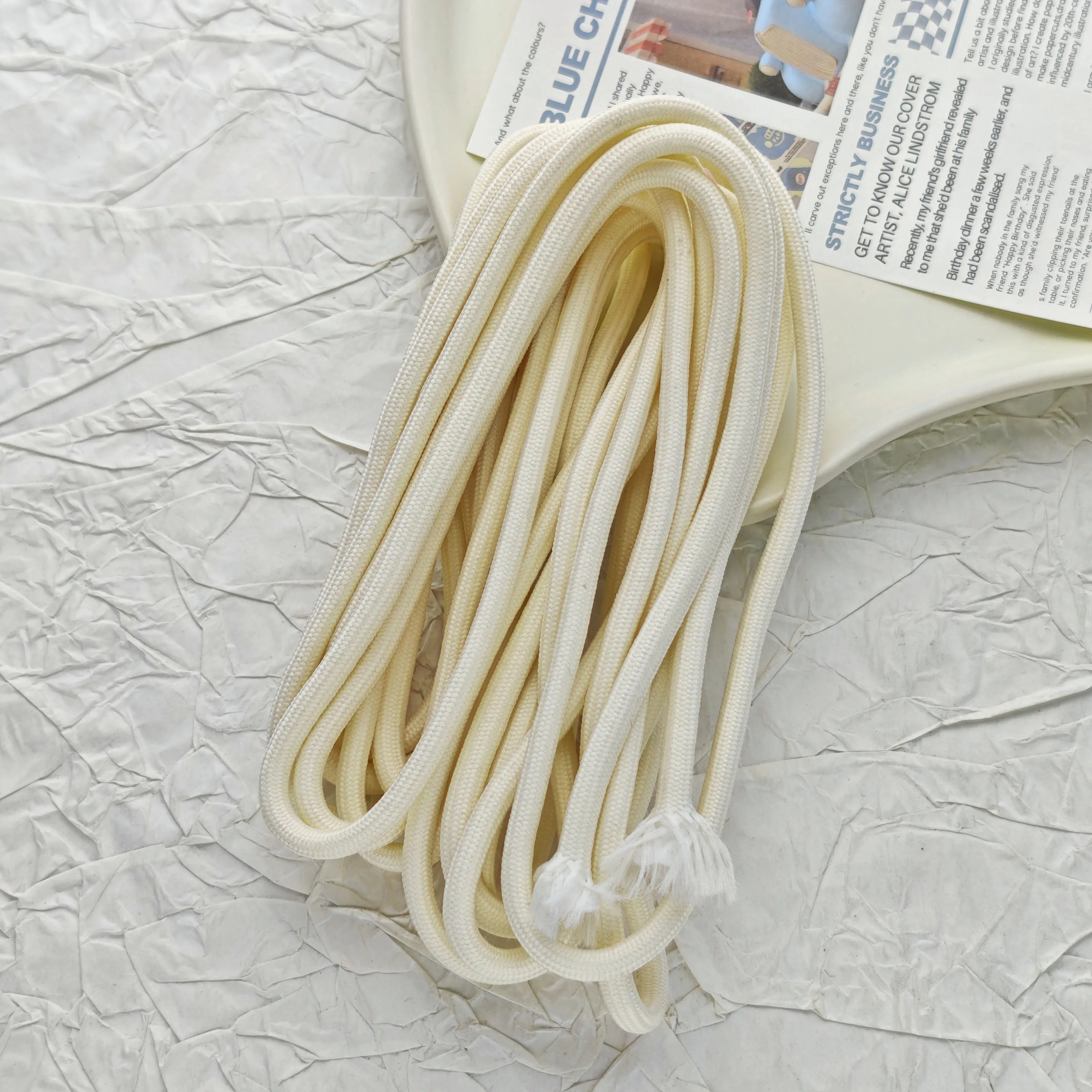 Vibrant 5mm Braided Polyester Rope for DIY Crafts and Home Sewing