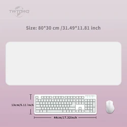 Personalized XXL Gaming Mouse Pad - Custom Print Desk Mat with OEM Logo and Anime Design (800x300x2 mm)