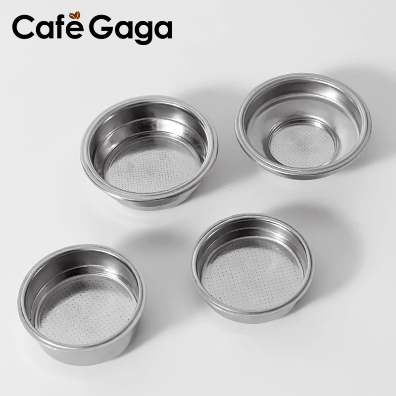 51mm Pressurized Filter Basket Stainless Steel 1 2 Cup Double Layer Espresso Machine Dripper For Portafilter Barista Accessories
