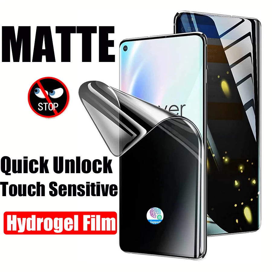 

3D Curved Privacy Hydrogel Film For OnePlus 11 7T 8 9 10 Pro Anti-Peep Screen Protector OnePlus Nord CE N100 N10 9R 8T Not Glass