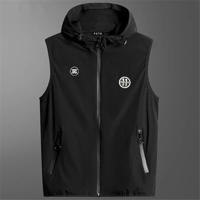 Men's Golf Jacket Vests Fashion men golf Coat hooded quick-dry golf Vest Clothing Golf sleeveless Waistcoat 골프웨어