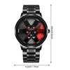 Cool And Cool Fashion Clock Leather Men's Quartz Wristwatch Dial Sport Car Rim Wheel Hub Business Luxury Sports Wrist Watches 6