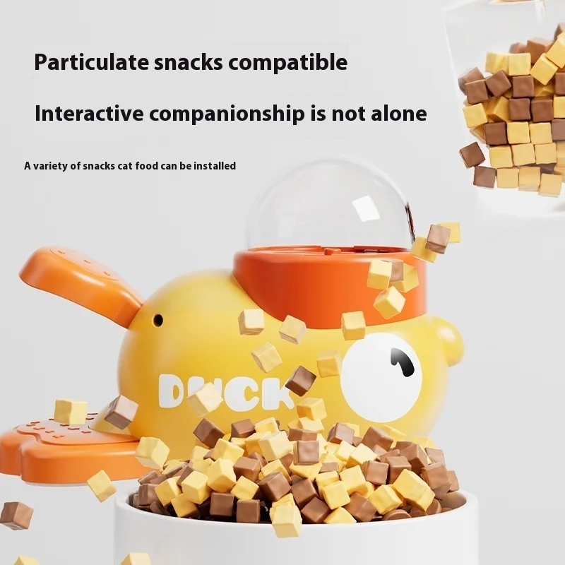 Automatic Dog Puzzle Feeder Interactive Toys Pet Food Treat Dispenser Cartoon Duck Design Anti-slip Pet Feeder for Dog Training 4
