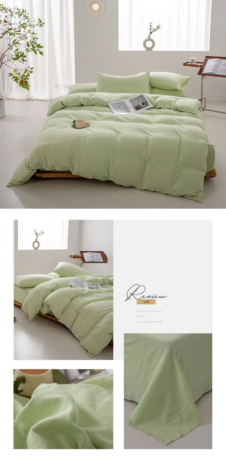 Japanese Minimalist Cotton Duvet Cover