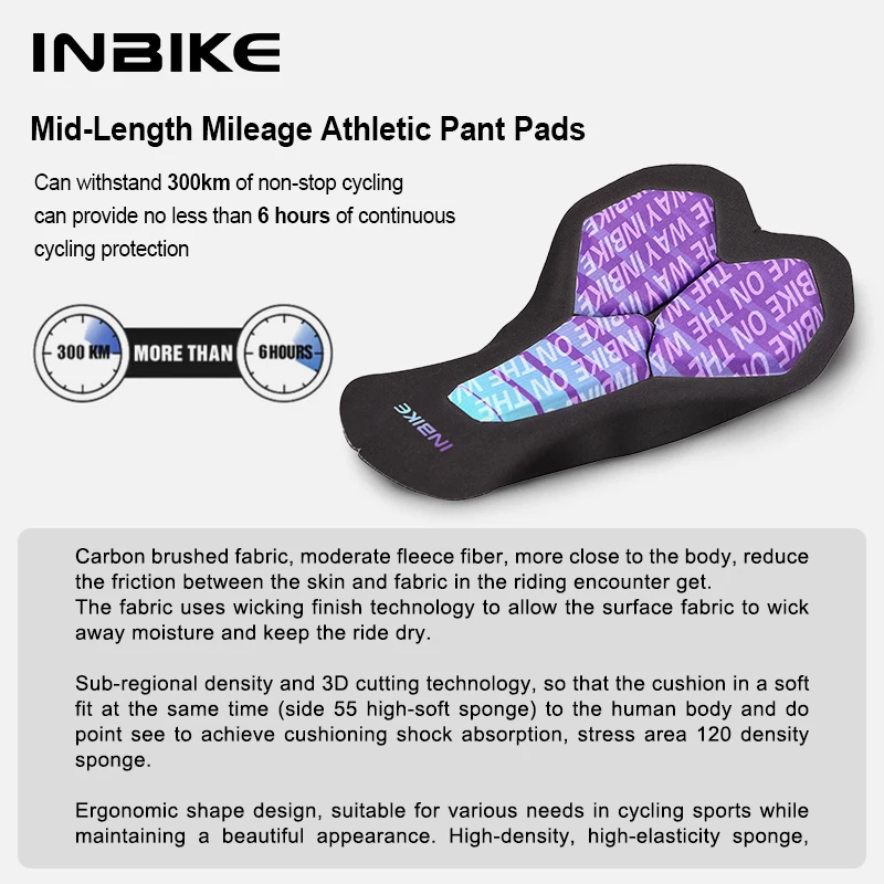 INBIKE Sports Tights Women Gel Pad Thermal Fleece Bicycle Leg Warmers Women's Cycling Tights Legging Trouser Bike Riding Clothes