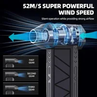 CROSSGUN Turbojet Fan X6 Powerful Air Blower Mini Turbo Jet Fan for office desk airflow test and Outdoor Camping - Image 4