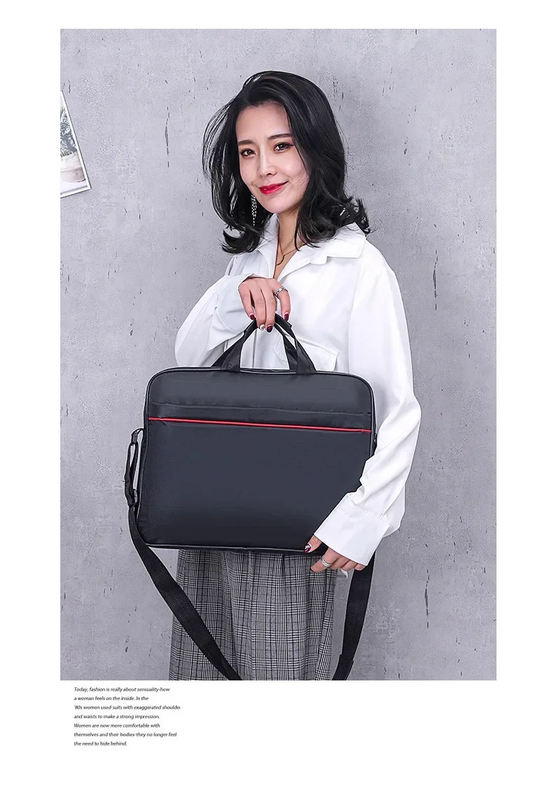 Wholesale Men's casual computer bag 15 inch notebook tote briefcase business commute shoulder business bag