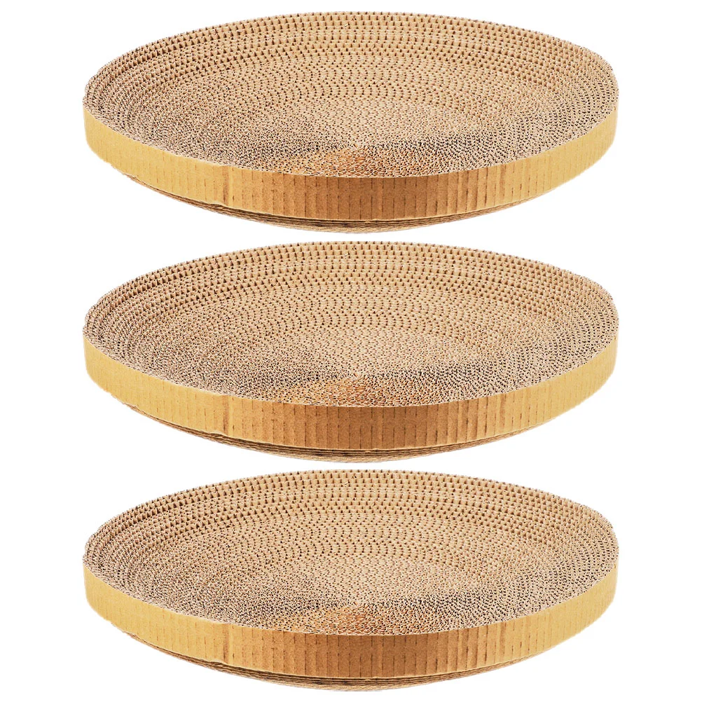 

3pcs Pet Cat Scratching Paper Board Active Player Cat Scratcher Cardboard Corrugated Cardboard