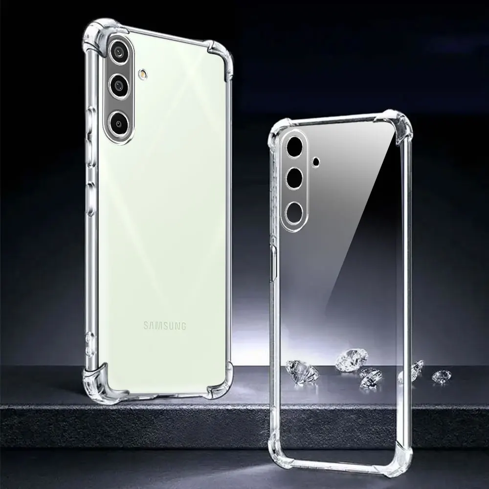 Shockproof Clear Soft Silicone Phone Case - Durable Protective Bumper Cover