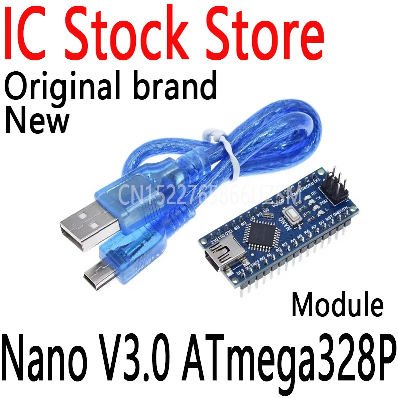1 Pz Mini Scheda Microcontrollore Per Arduino Ch340 Driver Usb 16Mhz Nano V3.0 Atmega328P/168P Nano V3.0 Atmega328P