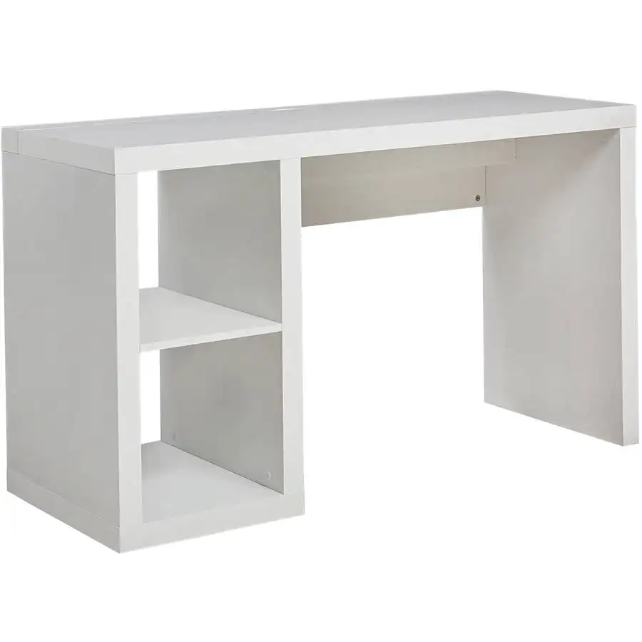 

Better Homes & Gardens Cube Storage Office Desk, White Computer Desk Standing Desk Office Desks 54.02" L X 19.69" D X 30.91" H