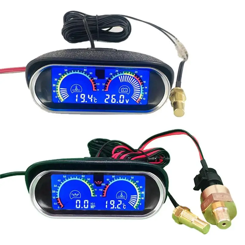 

Water Temp And Oil Pressure Gauge Auto Gauge Car Meter Multifunctional Fashionable Car Gauge Water Temp Meter With Precise