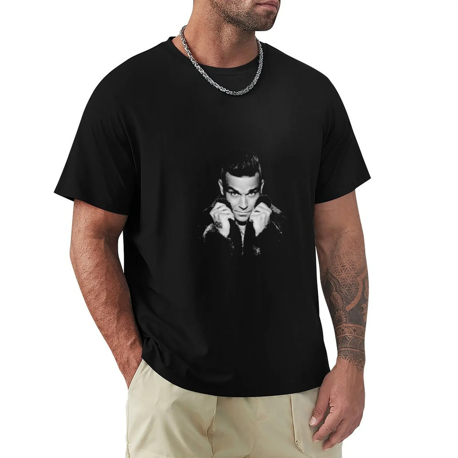 

Hdfiokj<<<robbie>>>lkhbdff T-Shirt blacks plus sizes Men's t shirts