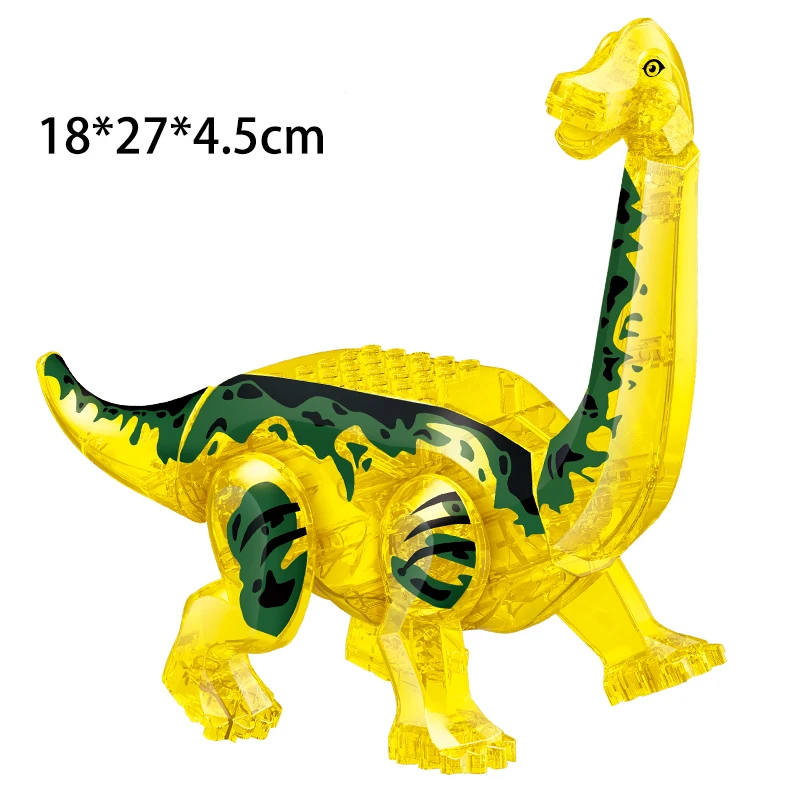 Bloques de construcción de dinosaurios jurásicos Indominus Rex DIY Figuras de acción de tiranosaurio de gran tamaño Modelos Juguetes para niños Animales Regalos