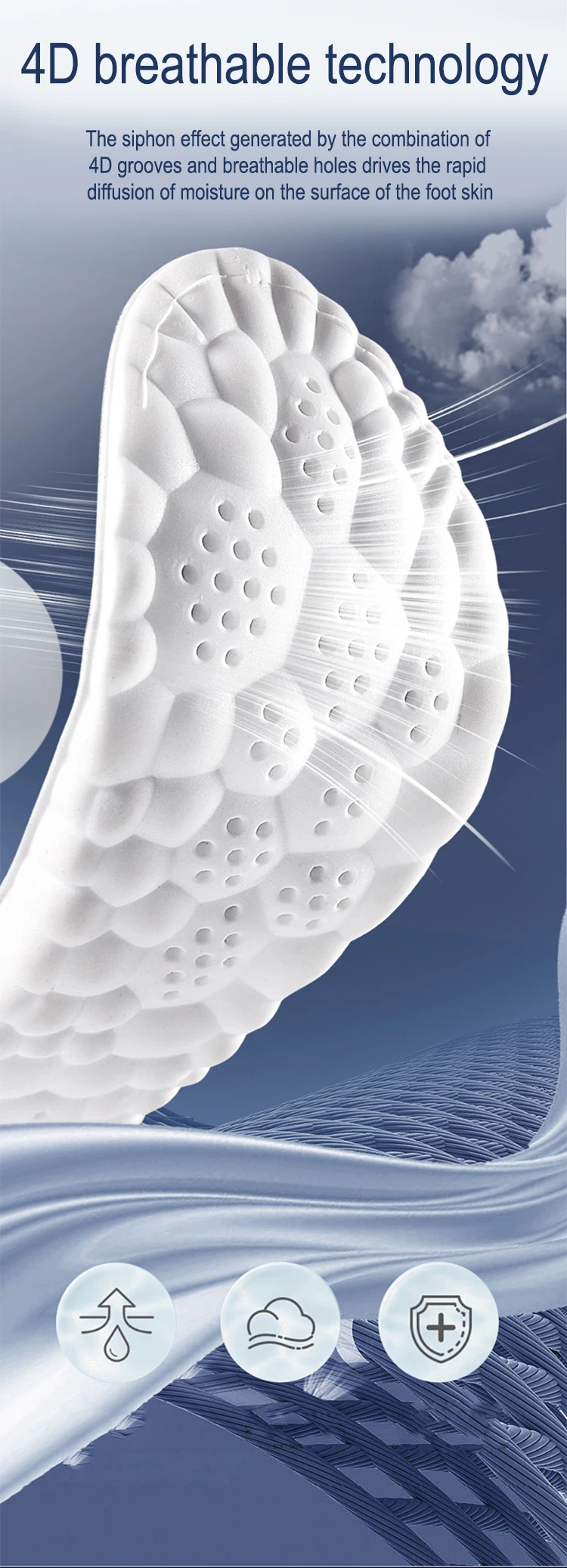 Latex Sport Is Soft High Elasticity Shoe Pads Orthotic Breathable Deodorant Shock Absorption Cushion Arch Support_voghion.com