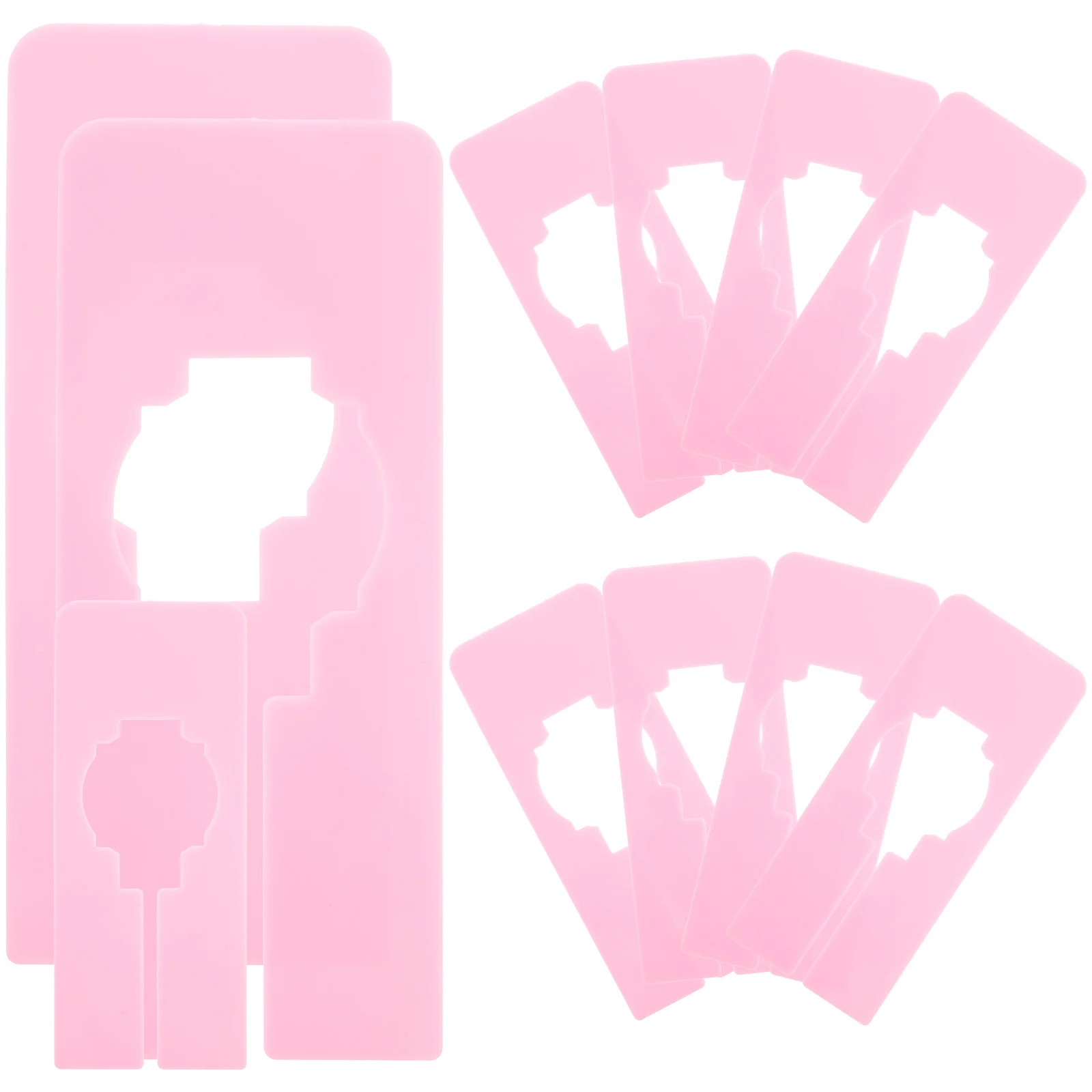 

10 PCS Closet Clothing Dividing Plate Size (pink Small Square) 10pcs Clothes Hangers Dividers for Hanging Plastic Shelves Racks