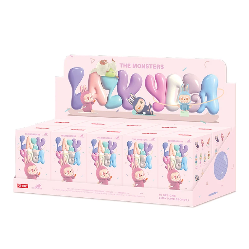 POP MART THE MONSTERS Lazy Yoga Series Figures Mystery Box