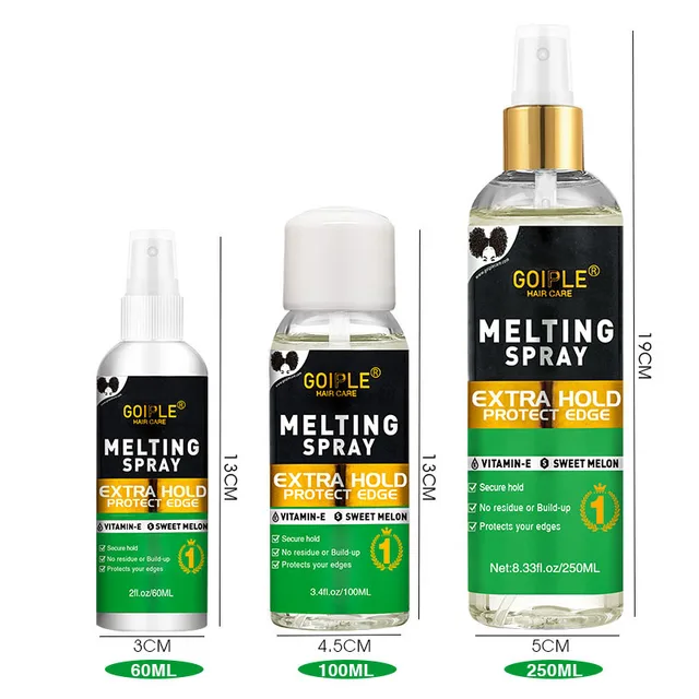 GOIPLE 250ml Melting Spray for Lace Wigs Extra Hold Natural Invisible Bond Glue Quick Drying Lace Front Adhesive Glueless Spray