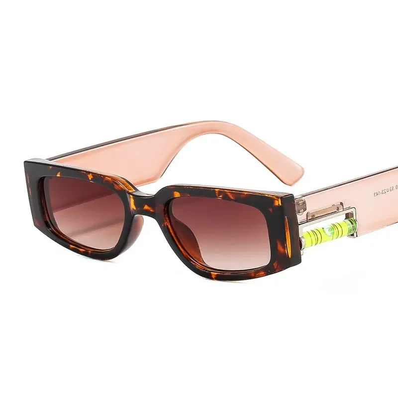 Vintage Rectangle Sunglasses with Leveler Women Men Luxury Designer Eye Wear Retro Driving Sun Glasses Frame Shades UV400 SG117 4