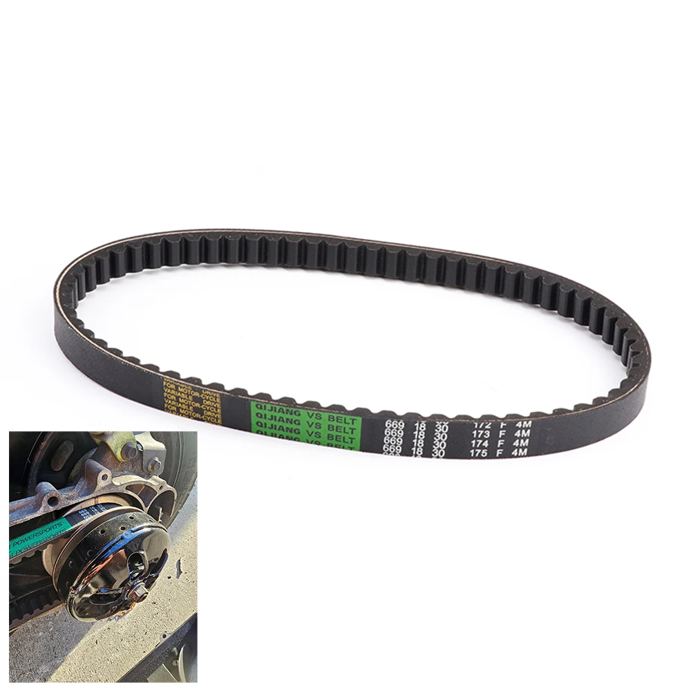🛵 Correa De Transmisión Para Scooter GY6 50CC – Caucho Negro 669-18-30 – Alta Resistencia