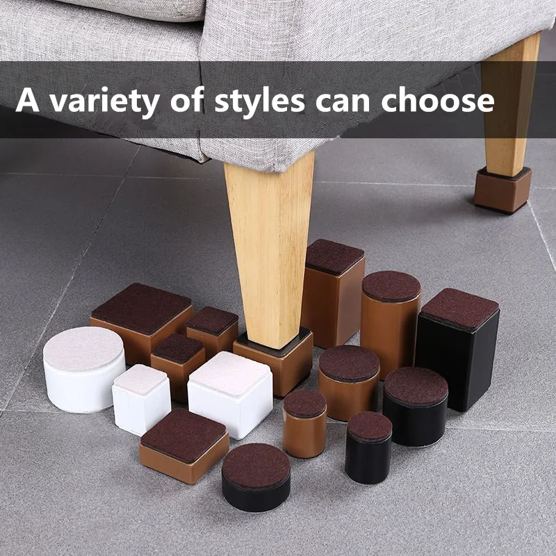 

4Pcs/Set Of Table Heightening Foot Pads Round Wear-Resistant Furniture Floor Protection Mats Coffee Table Sofa Non-Slip Leg Mats