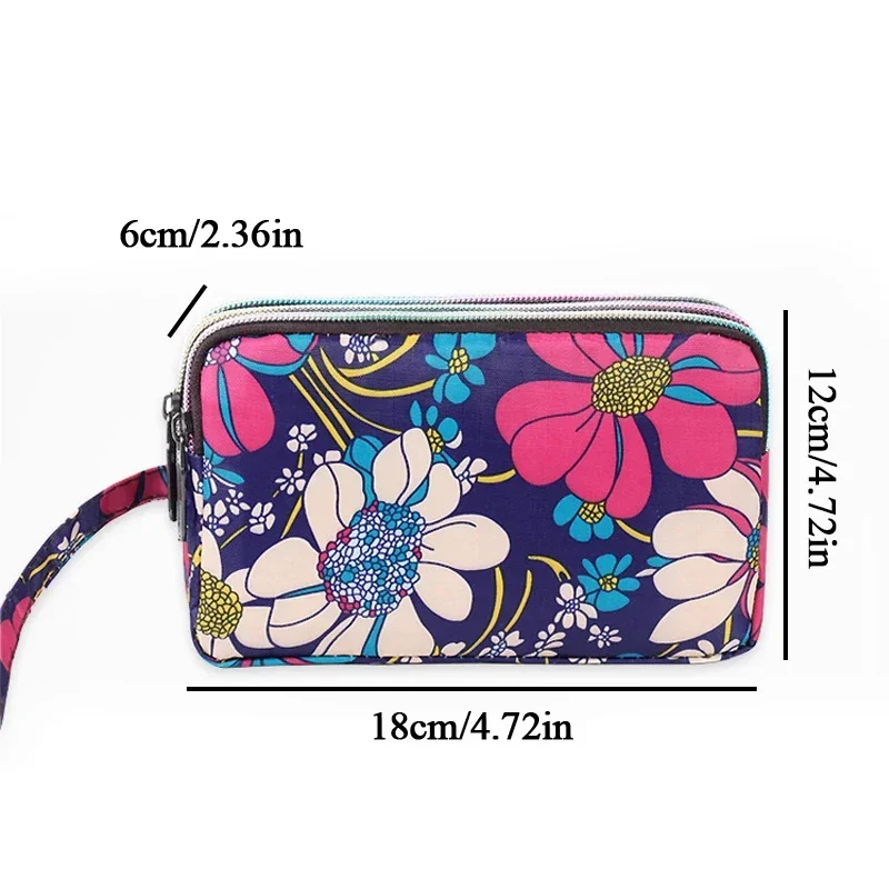 Women Wallet Short Small Canvas Purse Card Bag Clutch Female Purse Money Clip