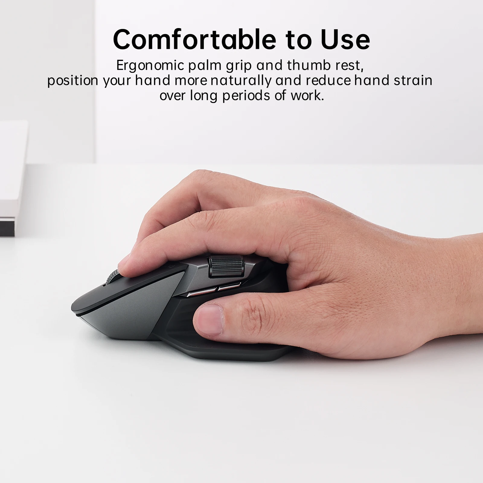 Rapoo-mouse sem Fio Bluetooth Multimodo Recarregável Suporte Ergonômico até Dispositivos Mt760 Mt760l Mt760mini Mt760m 4000 Dpi - Imagem 5