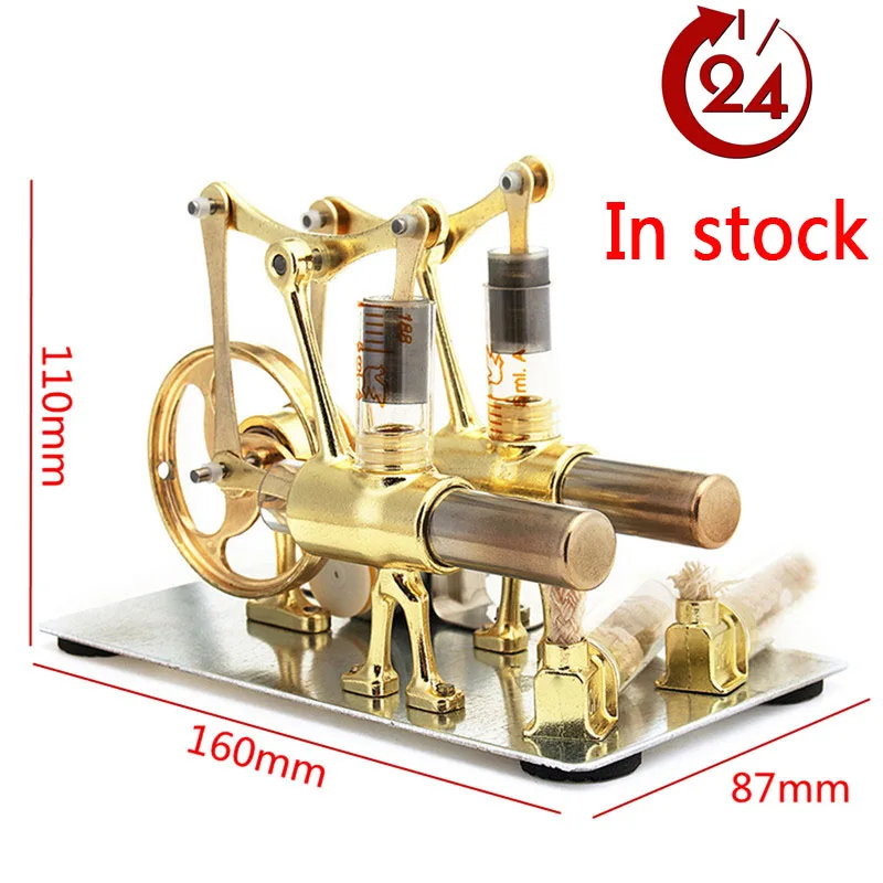 Stirling Engine Model Steam Power Experiment 1