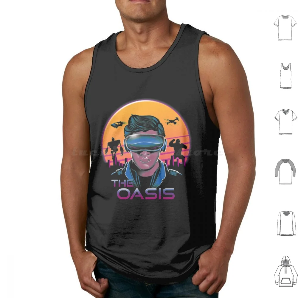 The Tank Tops Vest Senza Maniche Retro Gaming Game Videogioco 80S Rad Synthwave Ready Player One The Womens Kids Vintage Retro