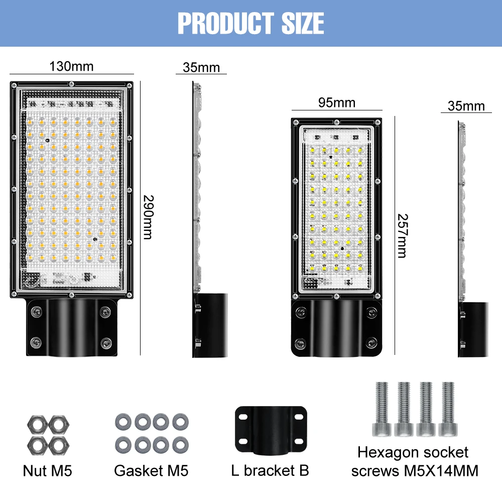 LED Refletor 220V Street Lamp IP65 Waterproof Flood Light Outdoor Lighting Garden Spotlight 50W 100W Led Road Lights With Pole led lamp,led street lamp,led wall light