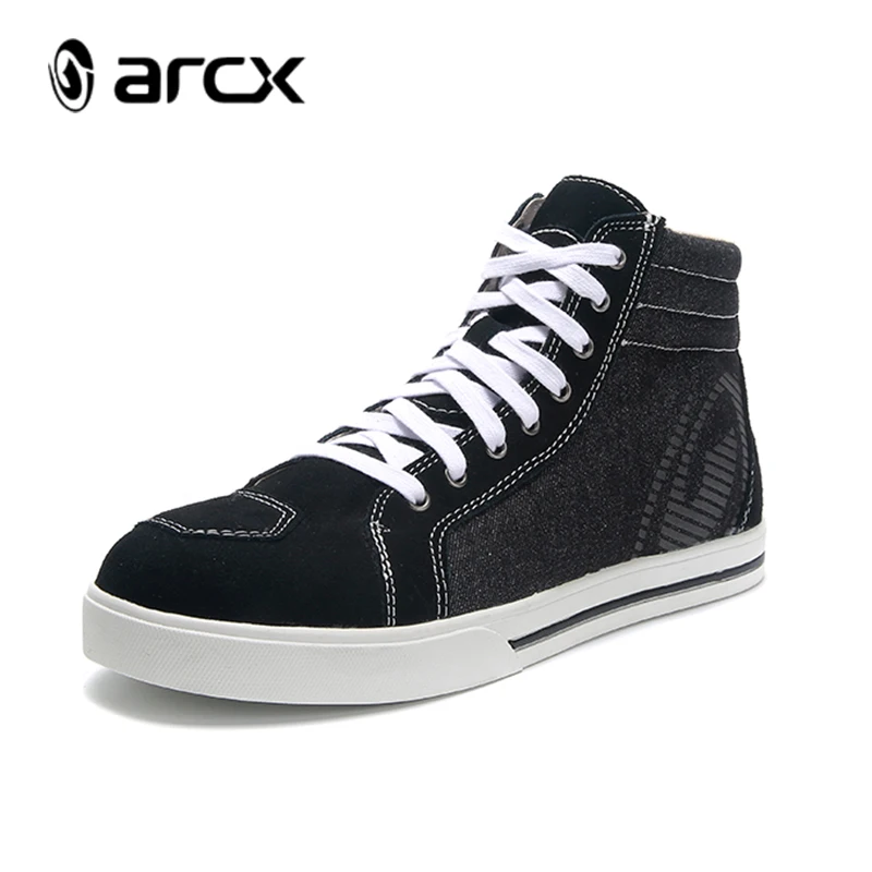 ARCX Motorcycle Boots Ankle Protection Casual Shoes Motocross Riding Boots Night Reflective Motorbike Riding Wear Racing Shoes