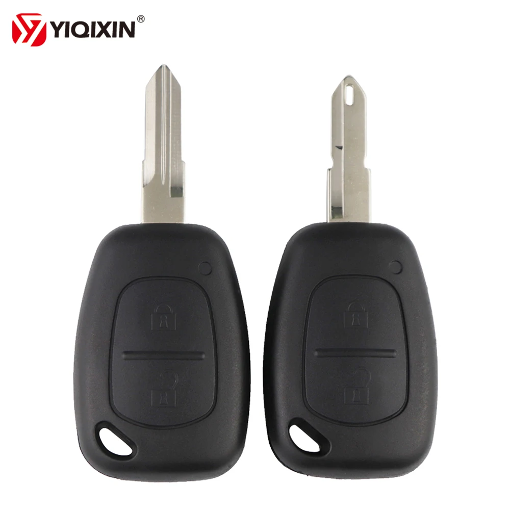 Yiqixin Per Nissan Vauxhall Opel Vivaro 2 Pulsanti Car Key Shell Fob Case Per Renault Movano Trafic Kangoo Master Clio Scenic Key