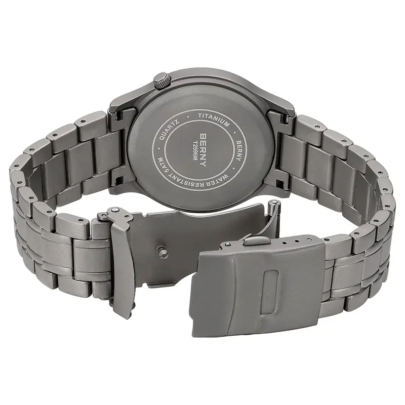 BERNY Full Titanium Watches for Men Outdoor Quartz Men's Field Wristwatch VH31 Super Luminous Sapphire Easy Read Watch - Image 4