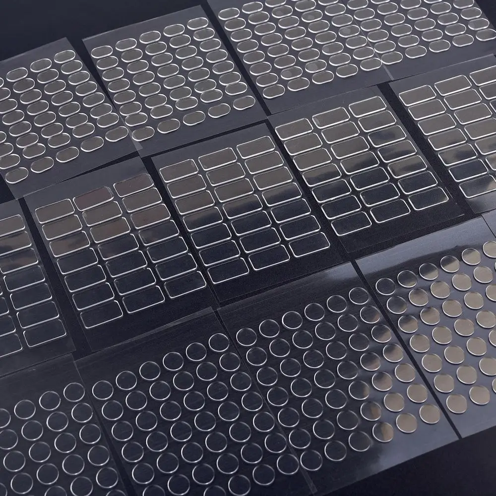 Description Picture 3 of item5 Sheets Nano Gel Mat Transparent Tape Round Traceless Removable Sticky Double-Sided Adhesive Tape For DIY For Fixed Item