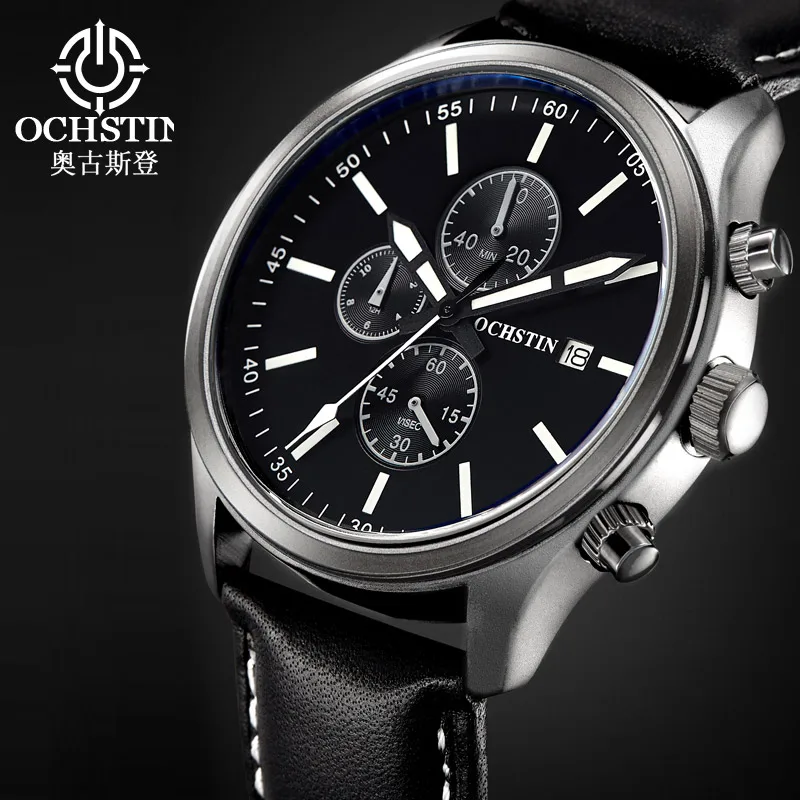 OCHSTIN Hot Model 2024 Avenger Series Watch Japan OS10 Multifunctional Quartz Movement Simple Hundred Men's Quartz Watches