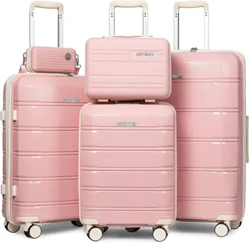 Joyway Travel Luggage Sets, Stylish Carry On Checked Suitcase Set,Sturdy Durable Scratch-resistant,TSA Lock,Spinner Wheels 1