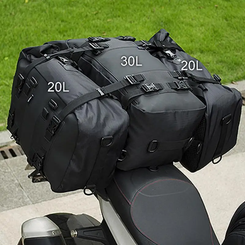 

Motorcycle Tail Bag Waterproof Motorcycle Backpack 10L 20L 30L Travel Luggage Rear Rack For Motorcycle Motorbike Scooter